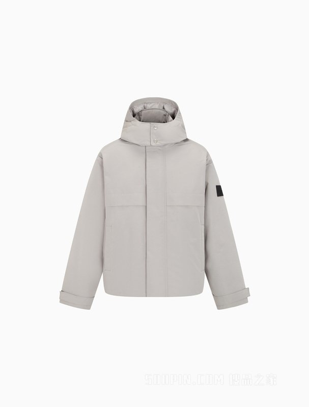 Calvin Klein 22秋冬新款男士织带机能防风连帽派克保暖羽绒服J323736