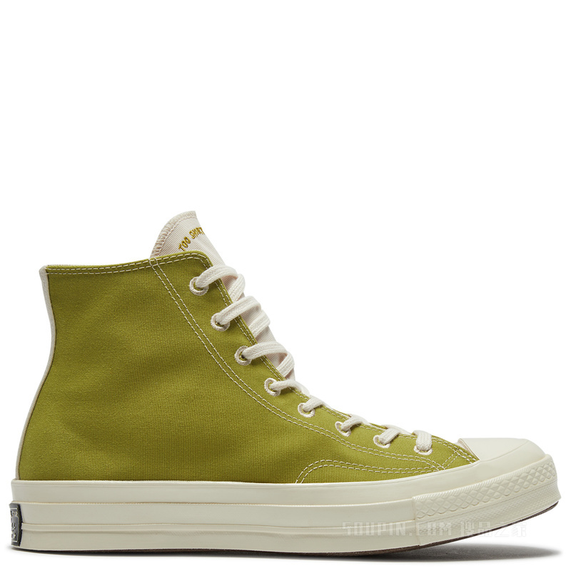 【男女同款】Converse Renew Chuck 70高帮 中性 苔藓绿
