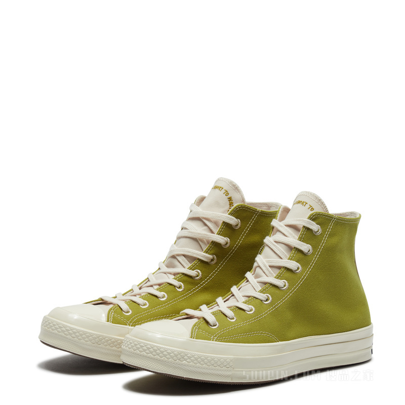 【男女同款】Converse Renew Chuck 70高帮 中性 苔藓绿