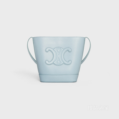 BUCKET TRIOMPHE小号光滑牛皮革水桶包 23963