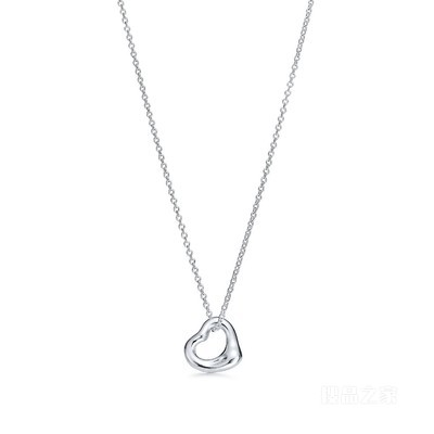 Elsa Peretti® 系列纯银 Open Heart 项链,11 毫米