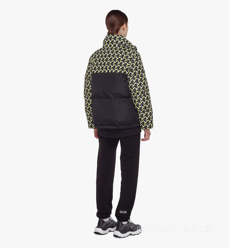 女士Cubic经典花纹ECONYL®派克大衣