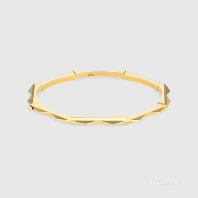 Gucci Link to Love系列饰钉手镯 18K黄金