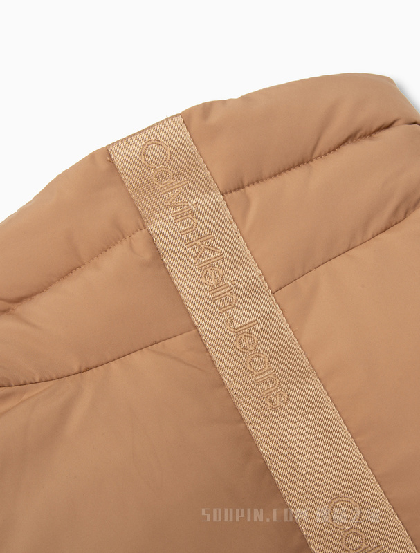 Calvin Klein 22秋冬男士三防拼接字母满印立领保暖羽绒服J323734