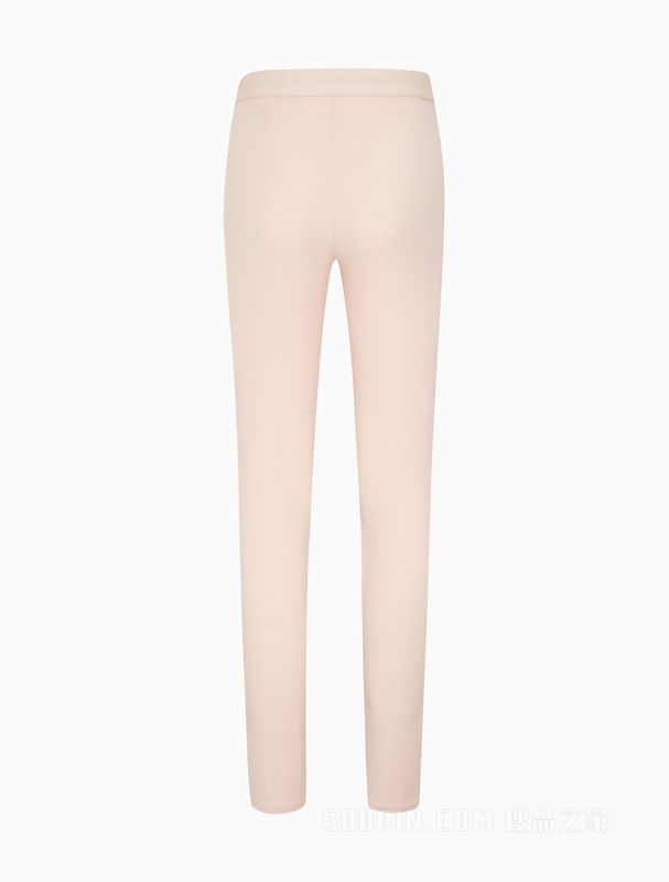 Calvin Klein 22秋冬女士时尚双重LOGO腰边轻盈柔滑舒适保暖长裤QS6895AD