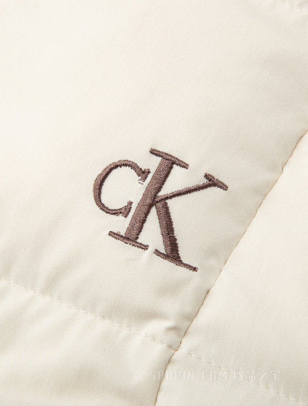 Calvin Klein 22秋冬女士休闲插扣收腰中长款保暖连帽羽绒服J221158