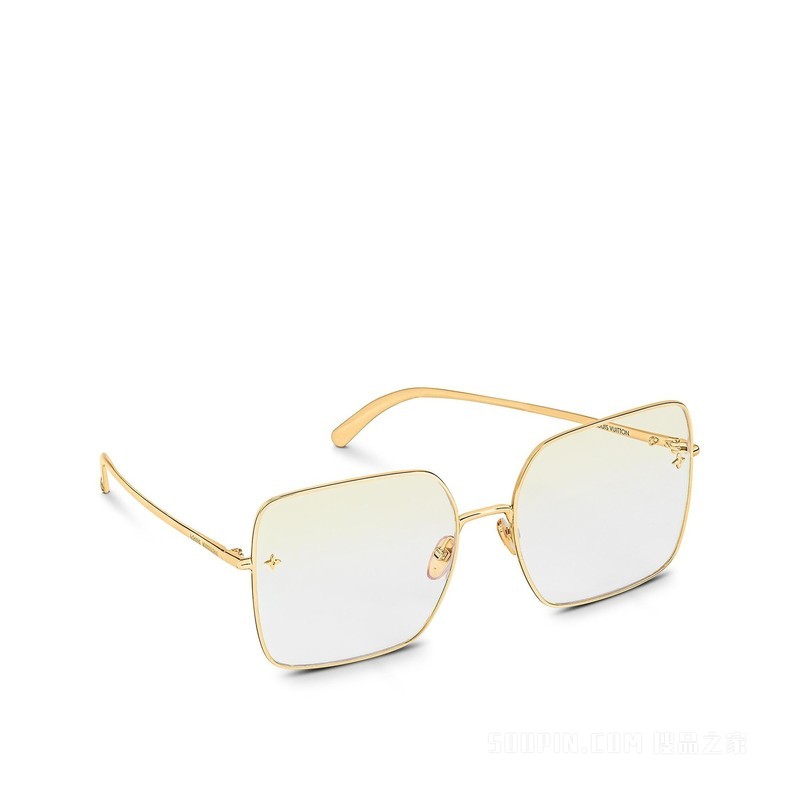 LV CHARM SQUARE 轻型防蓝光眼镜