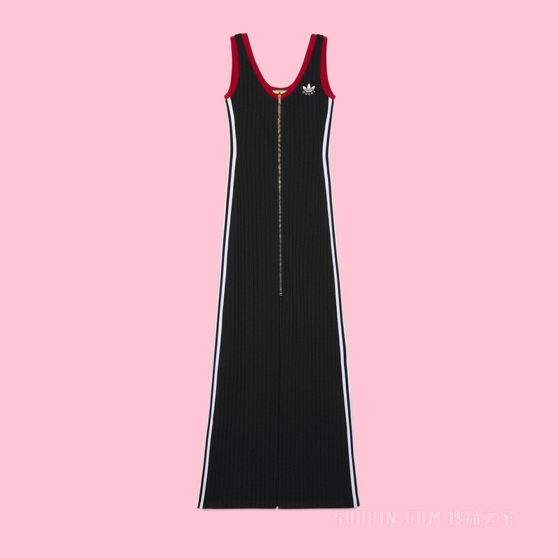 adidas x Gucci联名系列针织连衣裙 黑色