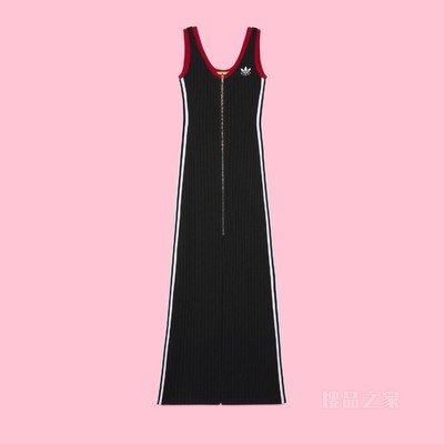 adidas x Gucci联名系列针织连衣裙 黑色