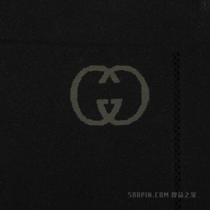 无缝针织紧身裤 黑色