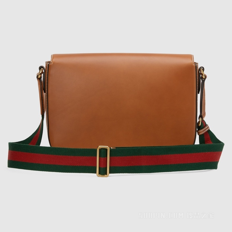 Gucci Horsebit 1955系列肩背包 原色皮革
