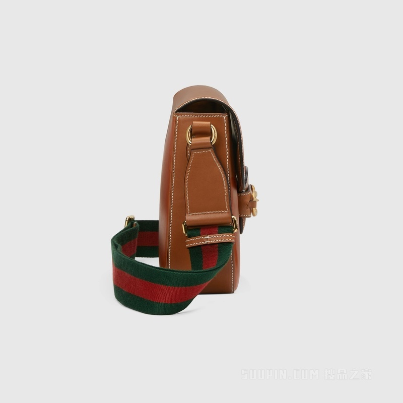 Gucci Horsebit 1955系列肩背包 原色皮革