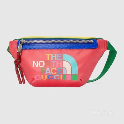 The North Face x Gucci联名系列腰包 多色再生尼龙