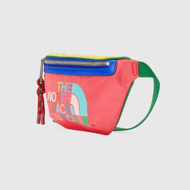 The North Face x Gucci联名系列腰包 多色再生尼龙