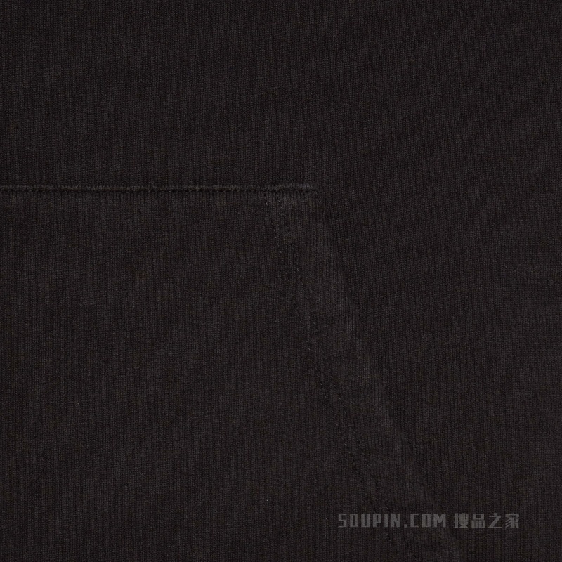 针织棉无袖卫衣 黑色