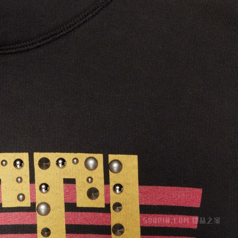 针织棉无袖卫衣 黑色