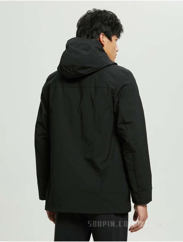 Calvin Klein 22秋冬男士可卸二合一羊羔绒拼接内胆连帽夹克外套4MF2O508