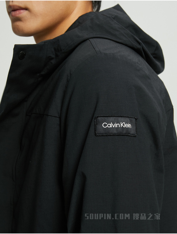 Calvin Klein 22秋冬男士可卸二合一羊羔绒拼接内胆连帽夹克外套4MF2O508