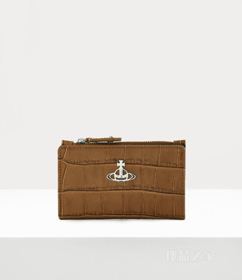 Crocodile Slim Flap Card Holder