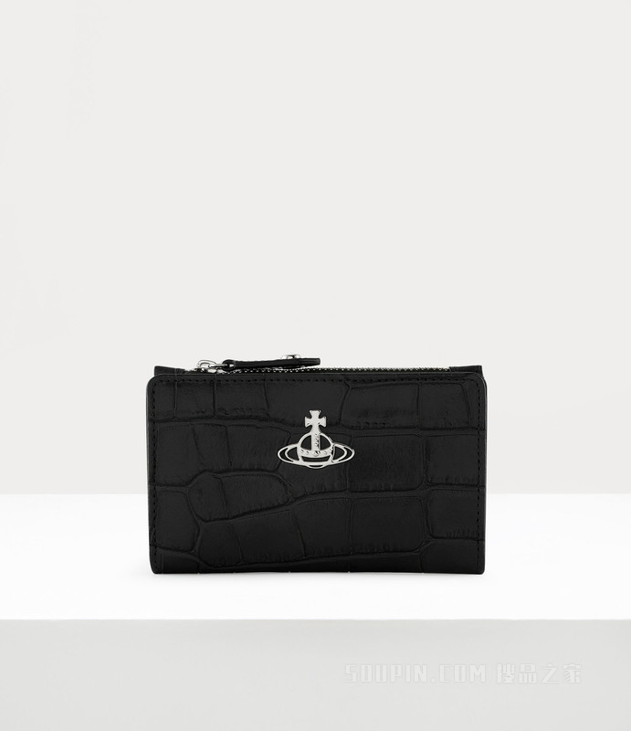 Crocodile Slim Flap Card Holder