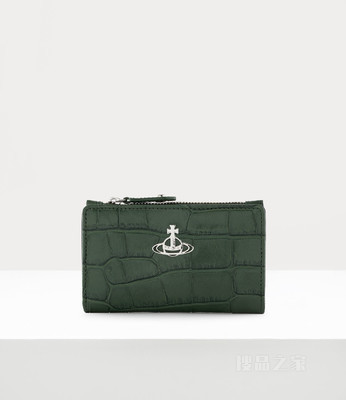 Crocodile Slim Flap Card Holder