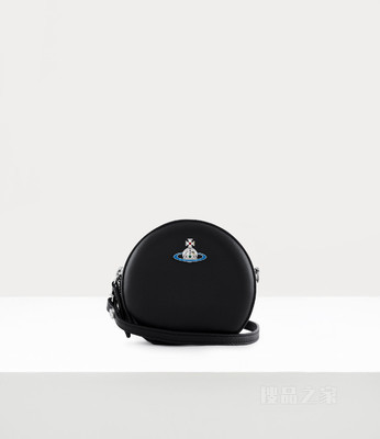 Nappa Mini Round Crossbody Bag