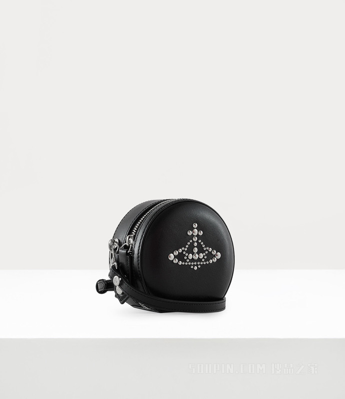 Studs Mini Round Crossbody Bag