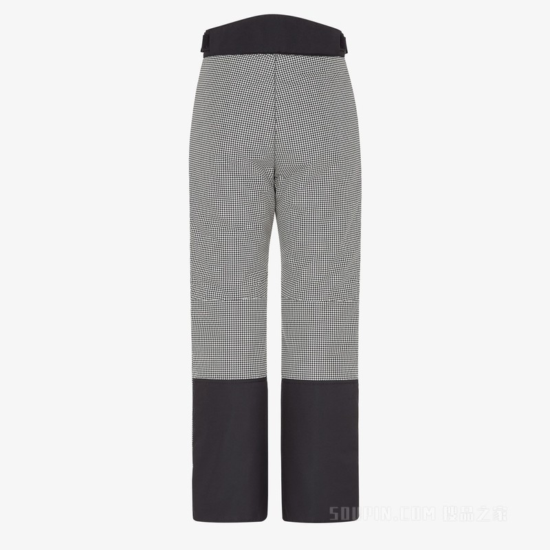 滑雪长裤 白色与Vichy高科技布料长裤