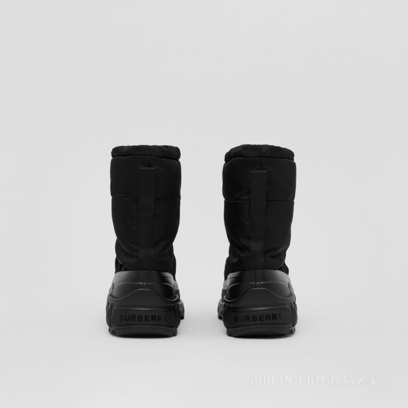 绳编装饰 ECONYL®雪地靴 (黑色) - 男士