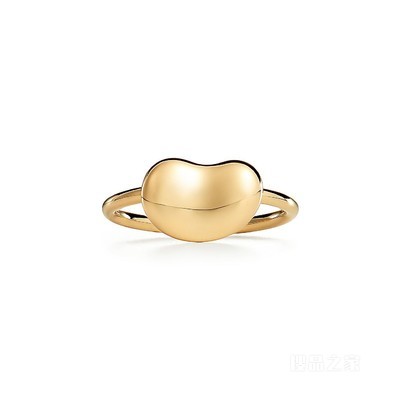 Elsa Peretti® Bean design 系列 18K 黄金戒指，12 毫米