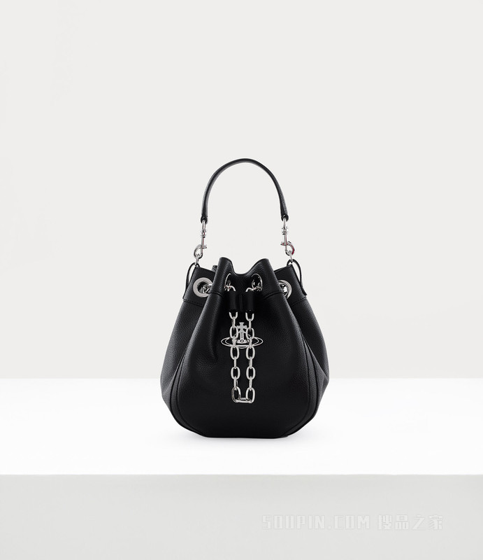 関税込☆Vivienne Westwood★WESTWOODCHRISSY MEDIUM BUCKET BAG Vivienne Westwood CHRISSY SMALL BUCKET BAG 4C030004W Black