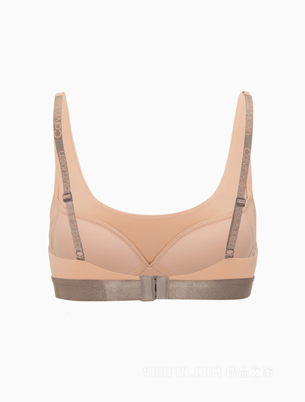 【炫光引力带】Calvin Klein 22秋冬女士U型光泽LOGO无钢圈文胸QF6325AD