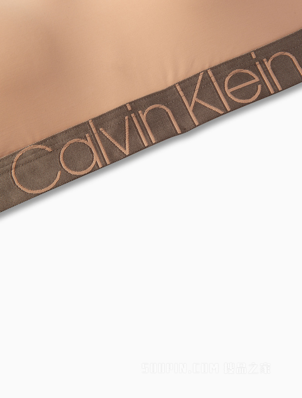 【炫光引力带】Calvin Klein 22秋冬女士U型光泽LOGO无钢圈文胸QF6325AD