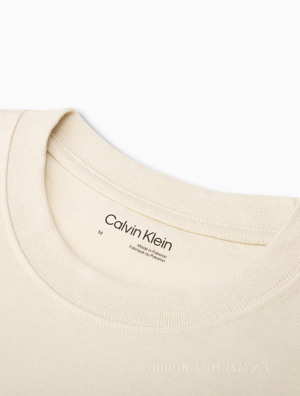 【简约系列】Calvin Klein 22秋冬男女情侣中性圆领印花短袖T恤40704ST