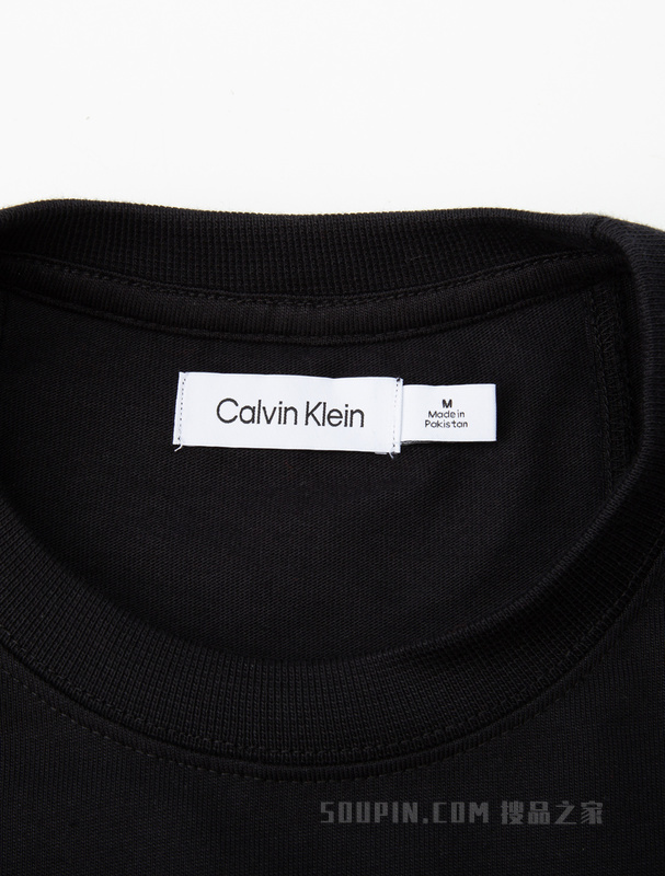 【简约系列】Calvin Klein 22秋冬男女情侣中性印花宽松长袖T恤40705ST