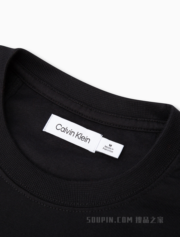 【简约系列】Calvin Klein 22秋冬男女情侣中性印花宽松长袖T恤40705ST