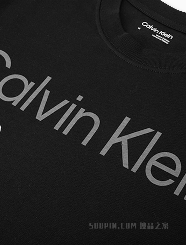 【简约系列】Calvin Klein 22秋冬男女情侣中性图案印花短袖T恤40706ST