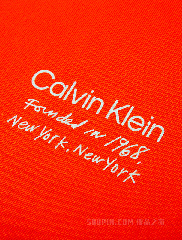 【简约系列】Calvin Klein 22秋冬男女情侣中性图案印花短袖T恤40709ST