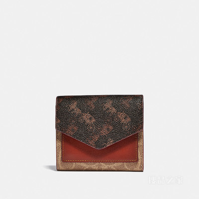 马车图案印花经典标志帆布小号钱包 B4SI0