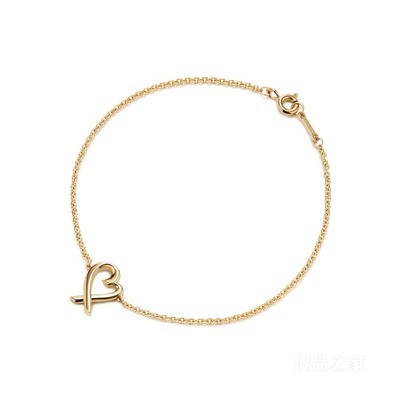 Paloma Picasso® 系列 Loving Heart 18K 黄金手链，小号。
