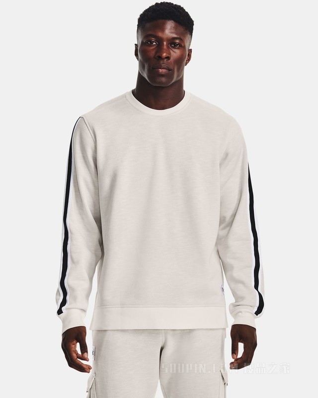 男士UA Essential Heritage抓绒圆领运动衣