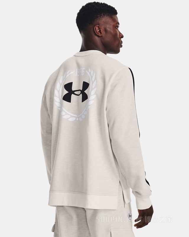 男士UA Essential Heritage抓绒圆领运动衣