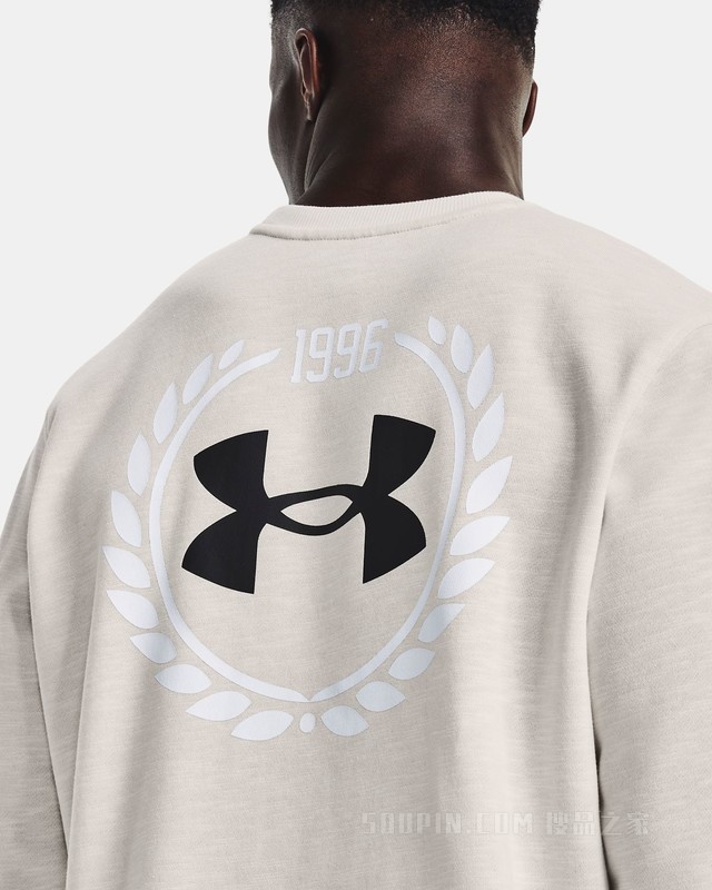 男士UA Essential Heritage抓绒圆领运动衣