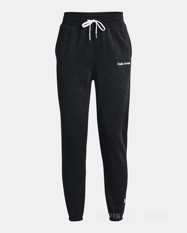 女士UA Essential Script抓绒长裤