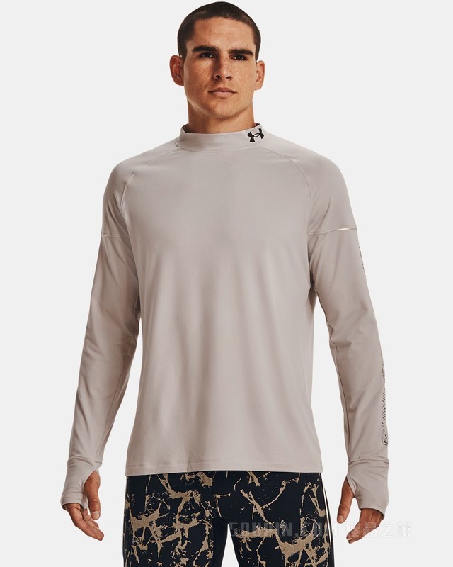 男士UA Out The Cold跑步长袖上衣