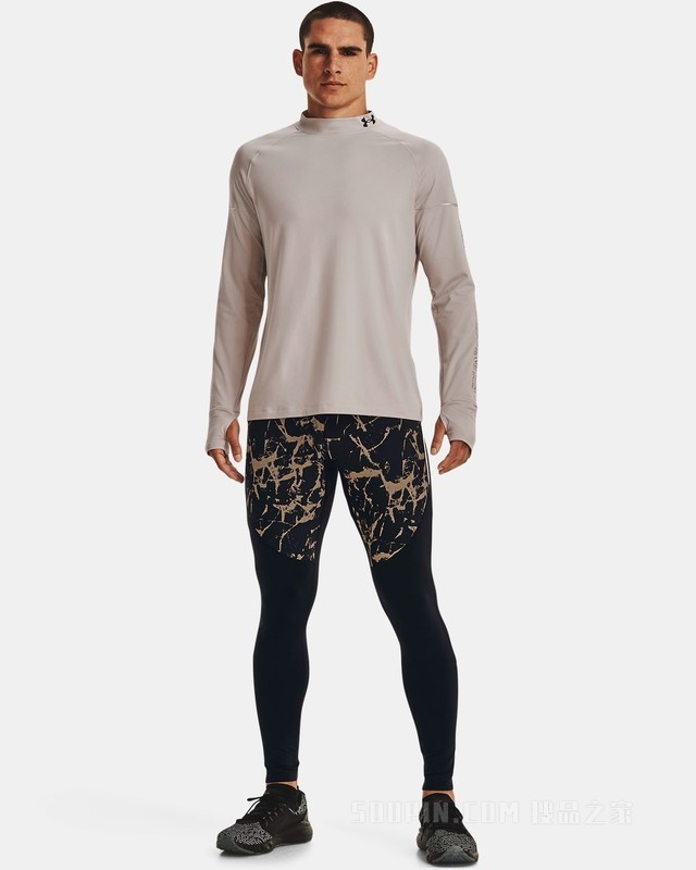 男士UA Out The Cold跑步长袖上衣