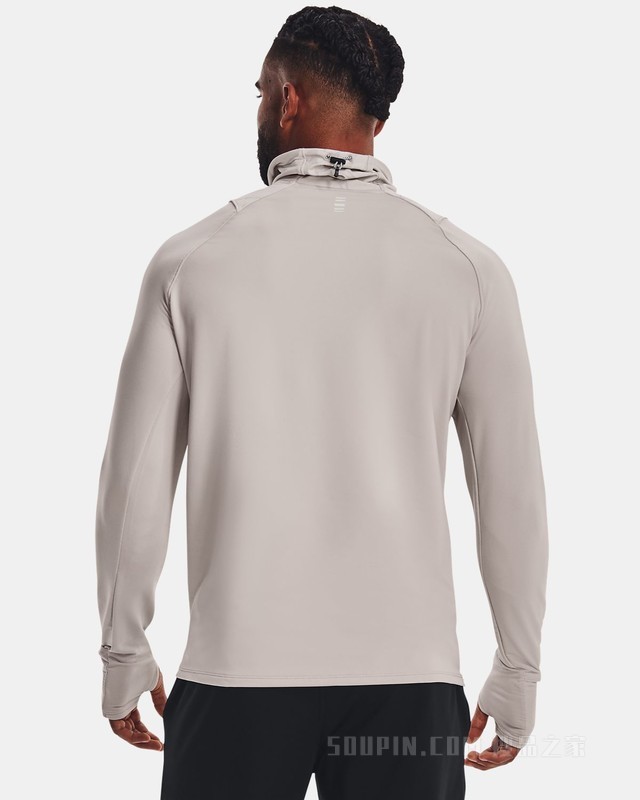 男士UA Out The Cold跑步漏斗领运动衣