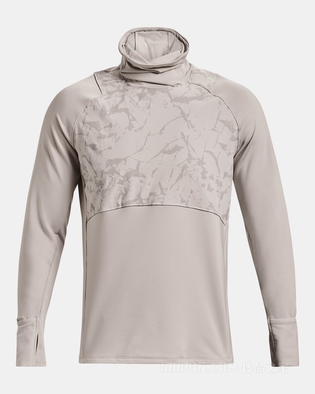 男士UA Out The Cold跑步漏斗领运动衣