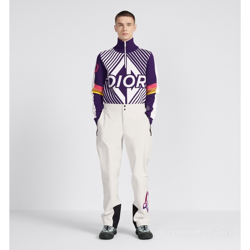 DIOR AND DESCENTE 滑雪裤 白色科技帆布