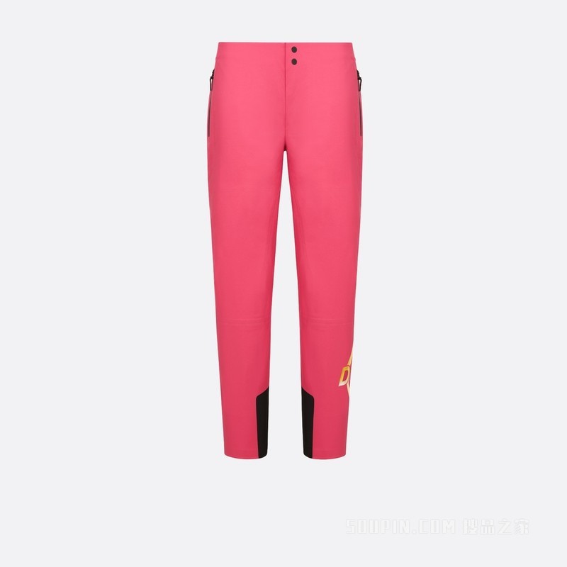 DIOR AND DESCENTE 滑雪裤 粉色科技帆布